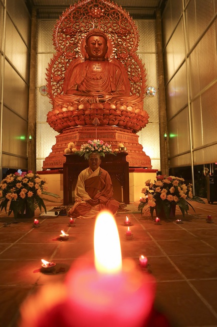Dong Cao pagoda celebrating achievement enlightenment of Bodhisattva Siddhartha