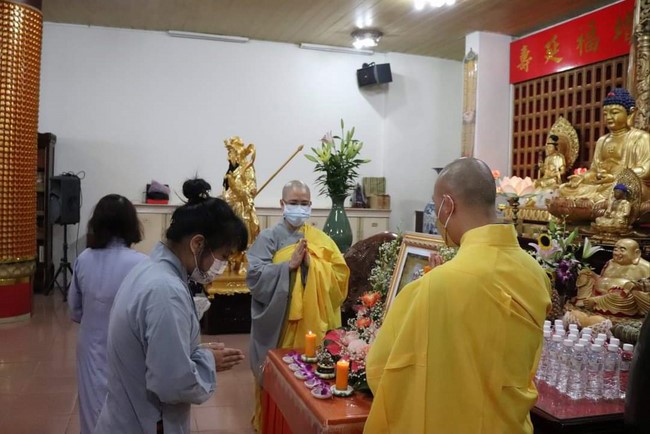 Commemoration Ceremony to Great Master Thich Pho Tue and the rite chanting compassion mantra at Lingyin Temple, Taiwan