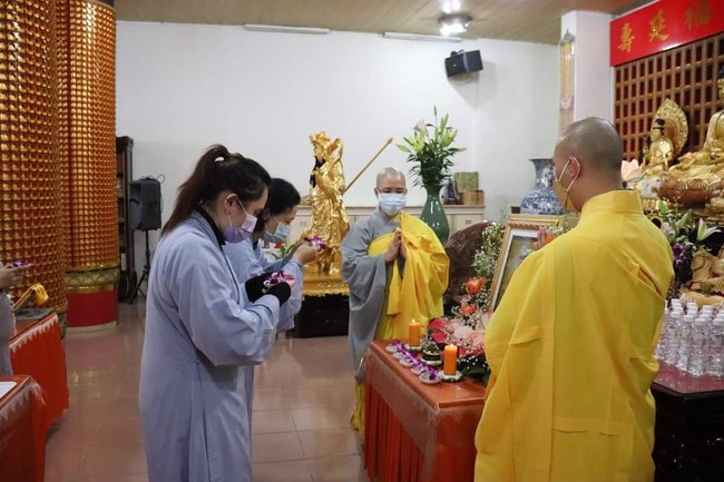 Commemoration Ceremony to Great Master Thich Pho Tue and the rite chanting compassion mantra at Lingyin Temple, Taiwan