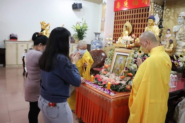 Commemoration Ceremony to Great Master Thich Pho Tue and the rite chanting compassion mantra at Lingyin Temple, Taiwan