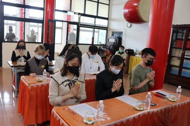 Commemoration Ceremony to Great Master Thich Pho Tue and the rite chanting compassion mantra at Lingyin Temple, Taiwan