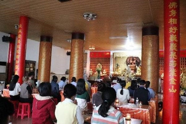 Commemoration Ceremony to Great Master Thich Pho Tue and the rite chanting compassion mantra at Lingyin Temple, Taiwan
