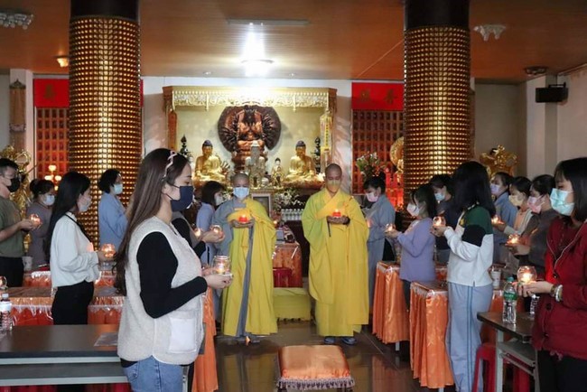 Commemoration Ceremony to Great Master Thich Pho Tue and the rite chanting compassion mantra at Lingyin Temple, Taiwan