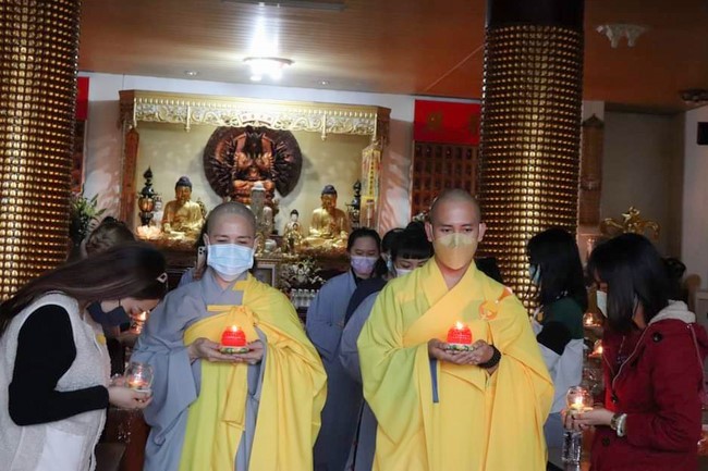 Commemoration Ceremony to Great Master Thich Pho Tue and the rite chanting compassion mantra at Lingyin Temple, Taiwan