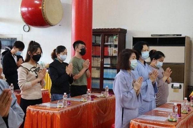 Commemoration Ceremony to Great Master Thich Pho Tue and the rite chanting compassion mantra at Lingyin Temple, Taiwan