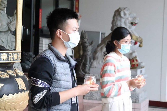 Commemoration Ceremony to Great Master Thich Pho Tue and the rite chanting compassion mantra at Lingyin Temple, Taiwan