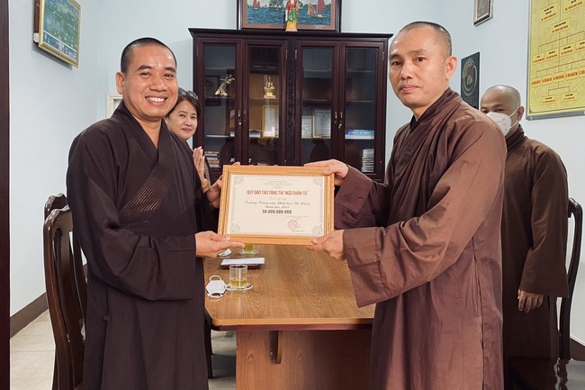 Quỹ Đào Tạo Tăng Tài Ngộ Chân Tử