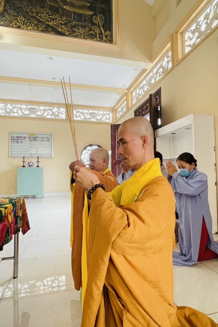 The Patriarch s' Death Anniversary at Quoc Thoi Pagoda, Ben Tre Province.