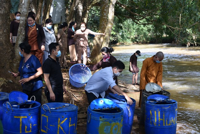The Patriarch's Death Anniversary at Dang Phap pagoda, Binh Phuoc province.