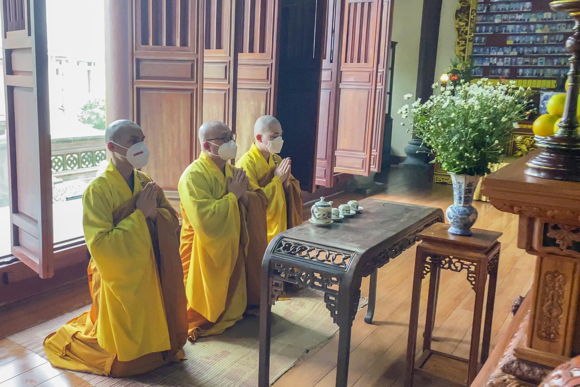 The Patriarch's Death Anniversary at Tay Khanh pagoda , Thai Binh province.
