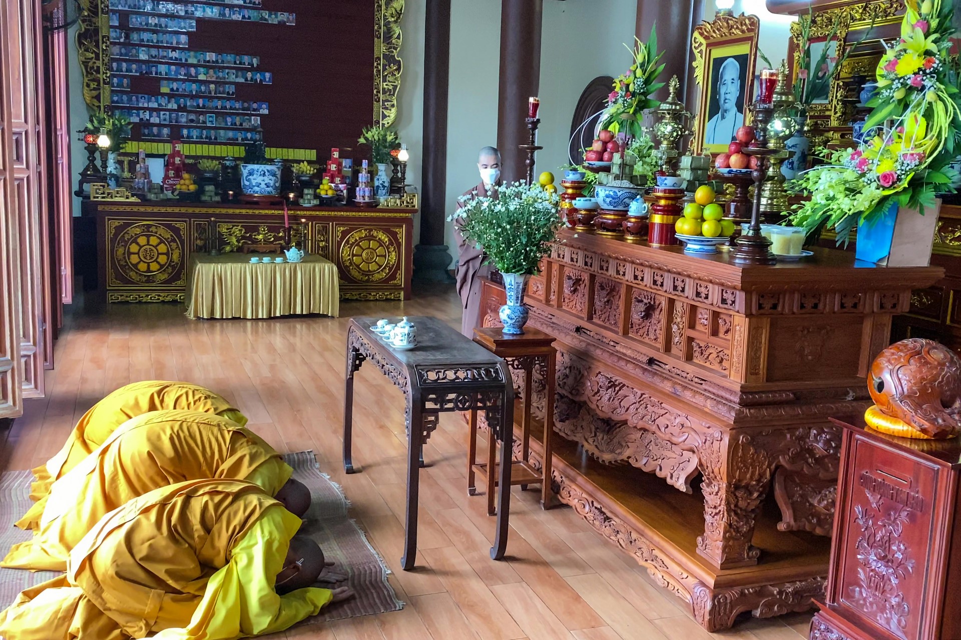 The Patriarch's Death Anniversary at Tay Khanh pagoda , Thai Binh province.
