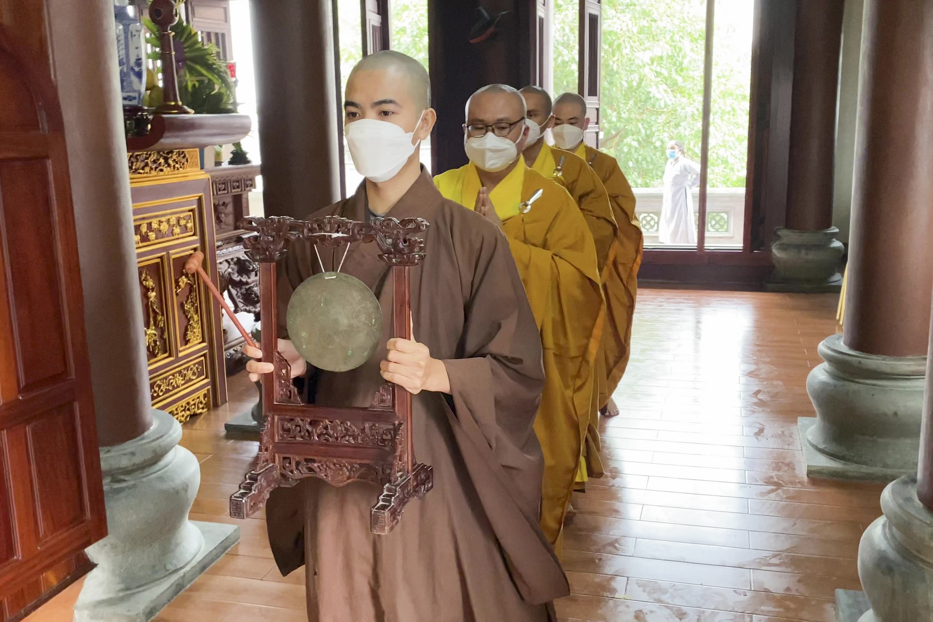 The Patriarch's Death Anniversary at Tay Khanh pagoda , Thai Binh province.