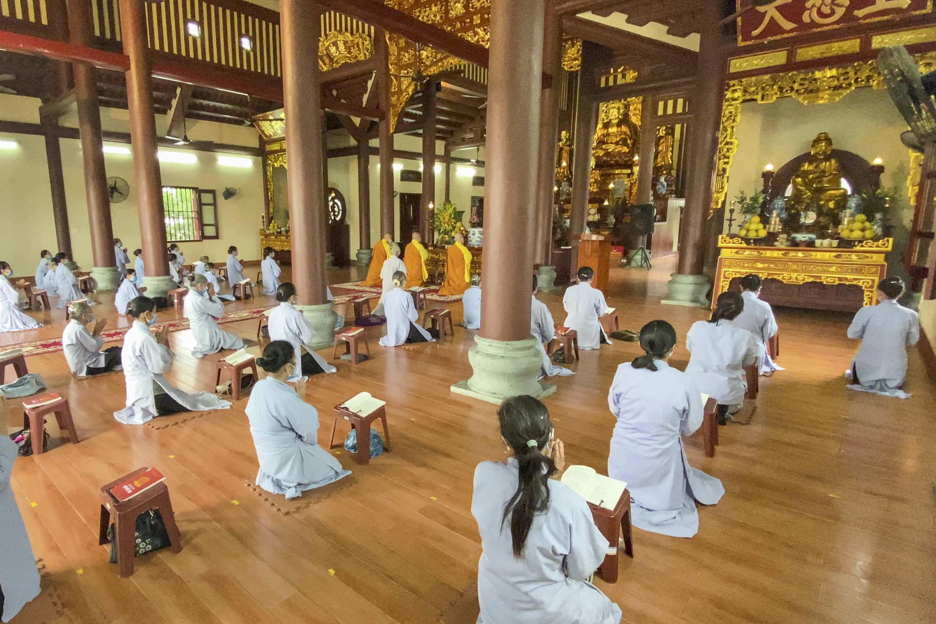 The Patriarch's Death Anniversary at Tay Khanh pagoda , Thai Binh province.