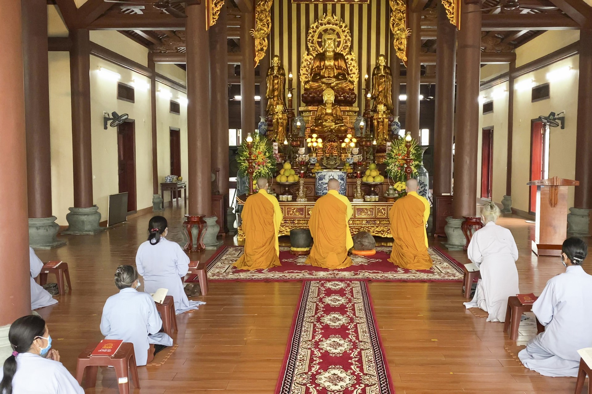 The Patriarch's Death Anniversary at Tay Khanh pagoda , Thai Binh province.