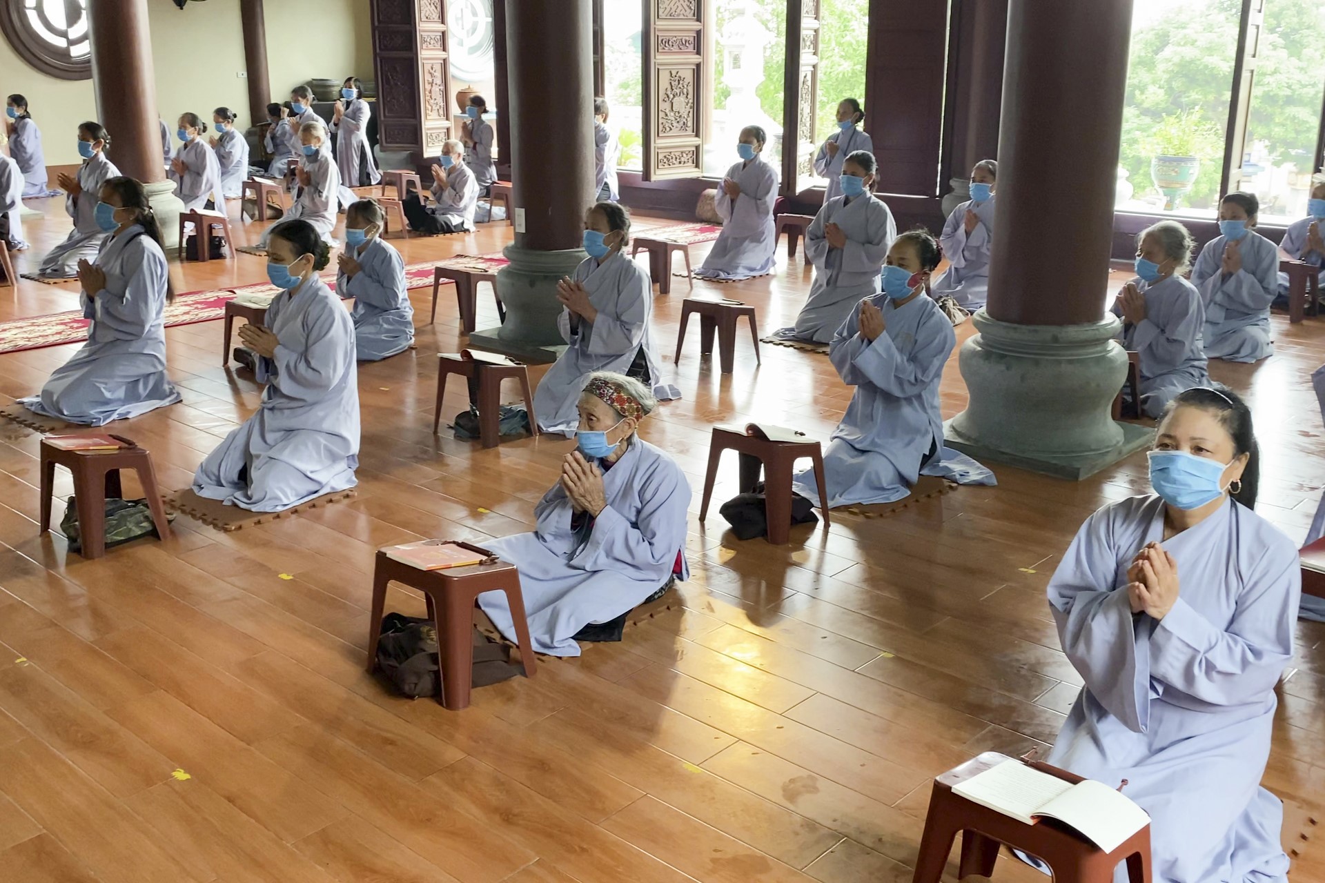 The Patriarch's Death Anniversary at Tay Khanh pagoda , Thai Binh province.