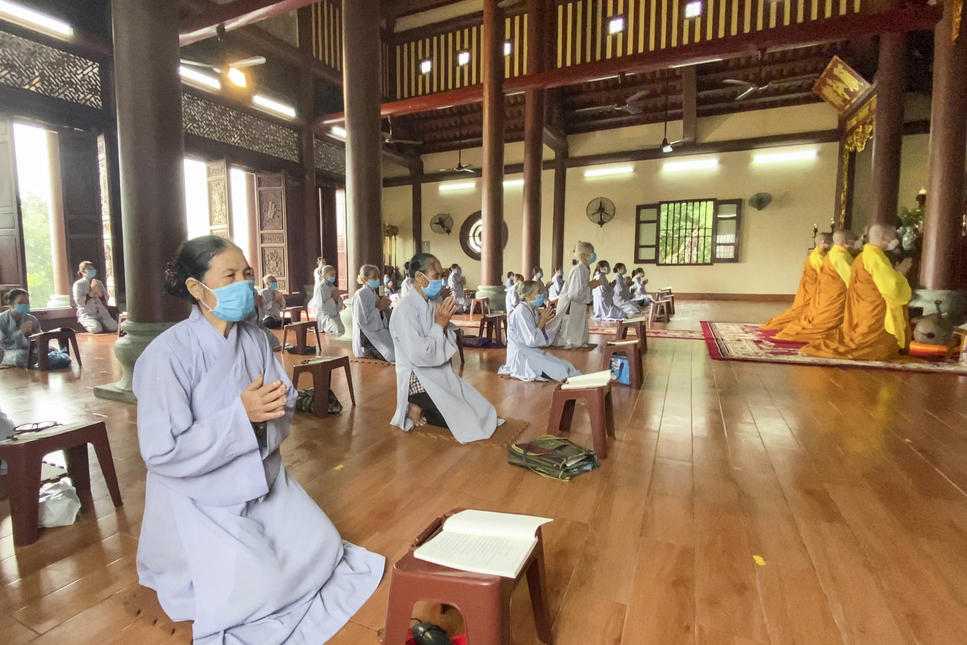 The Patriarch's Death Anniversary at Tay Khanh pagoda , Thai Binh province.