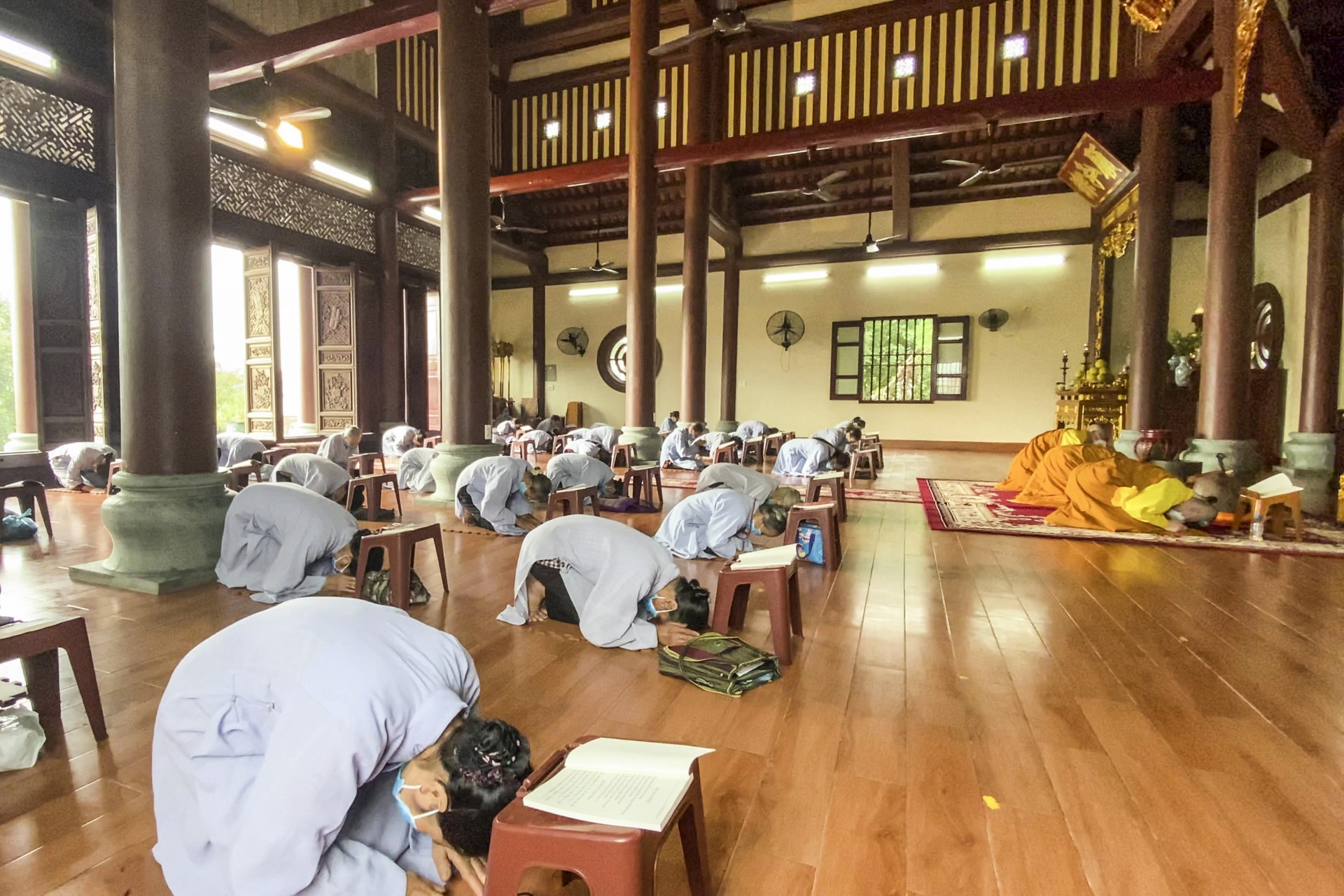 The Patriarch's Death Anniversary at Tay Khanh pagoda , Thai Binh province.