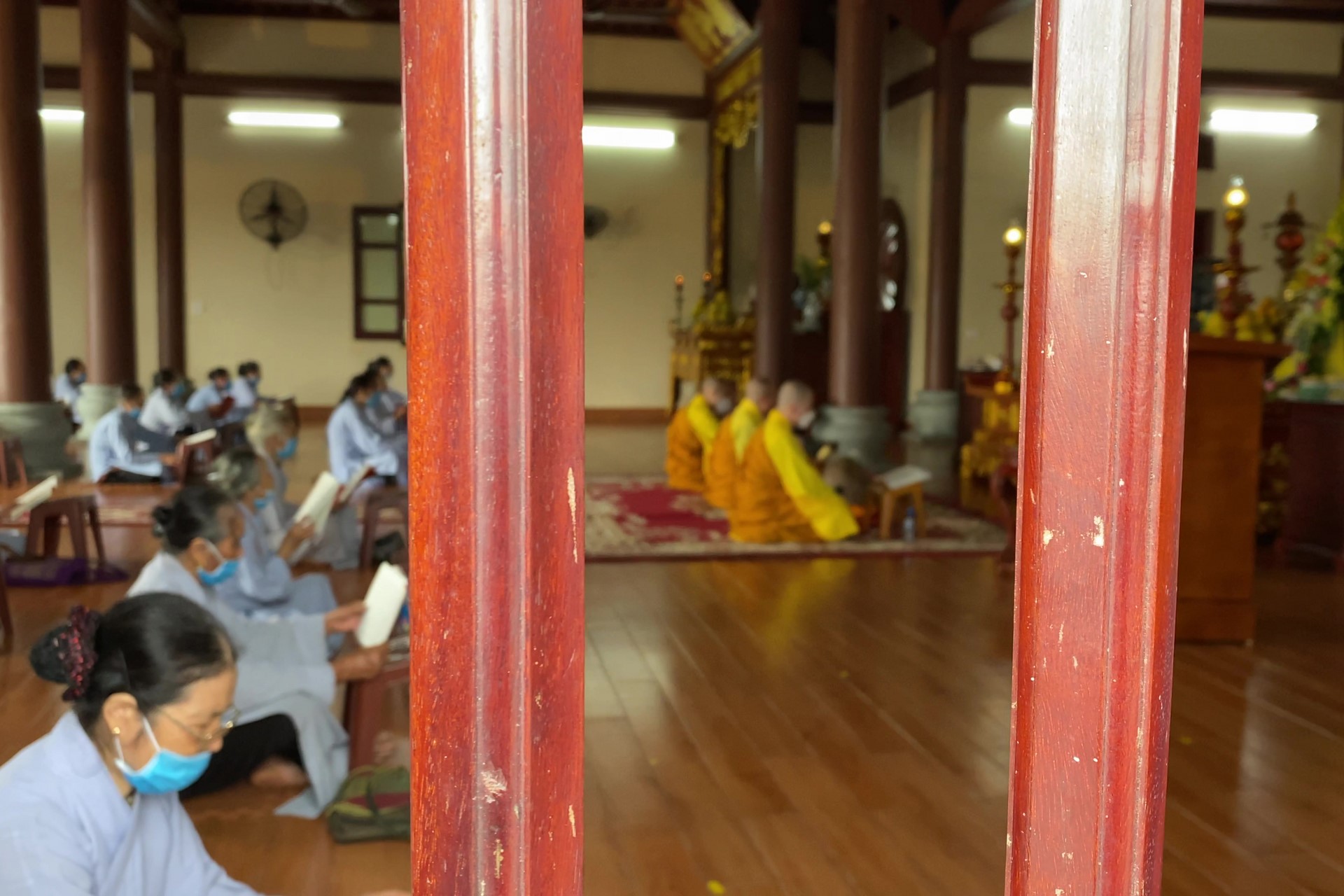 The Patriarch's Death Anniversary at Tay Khanh pagoda , Thai Binh province.