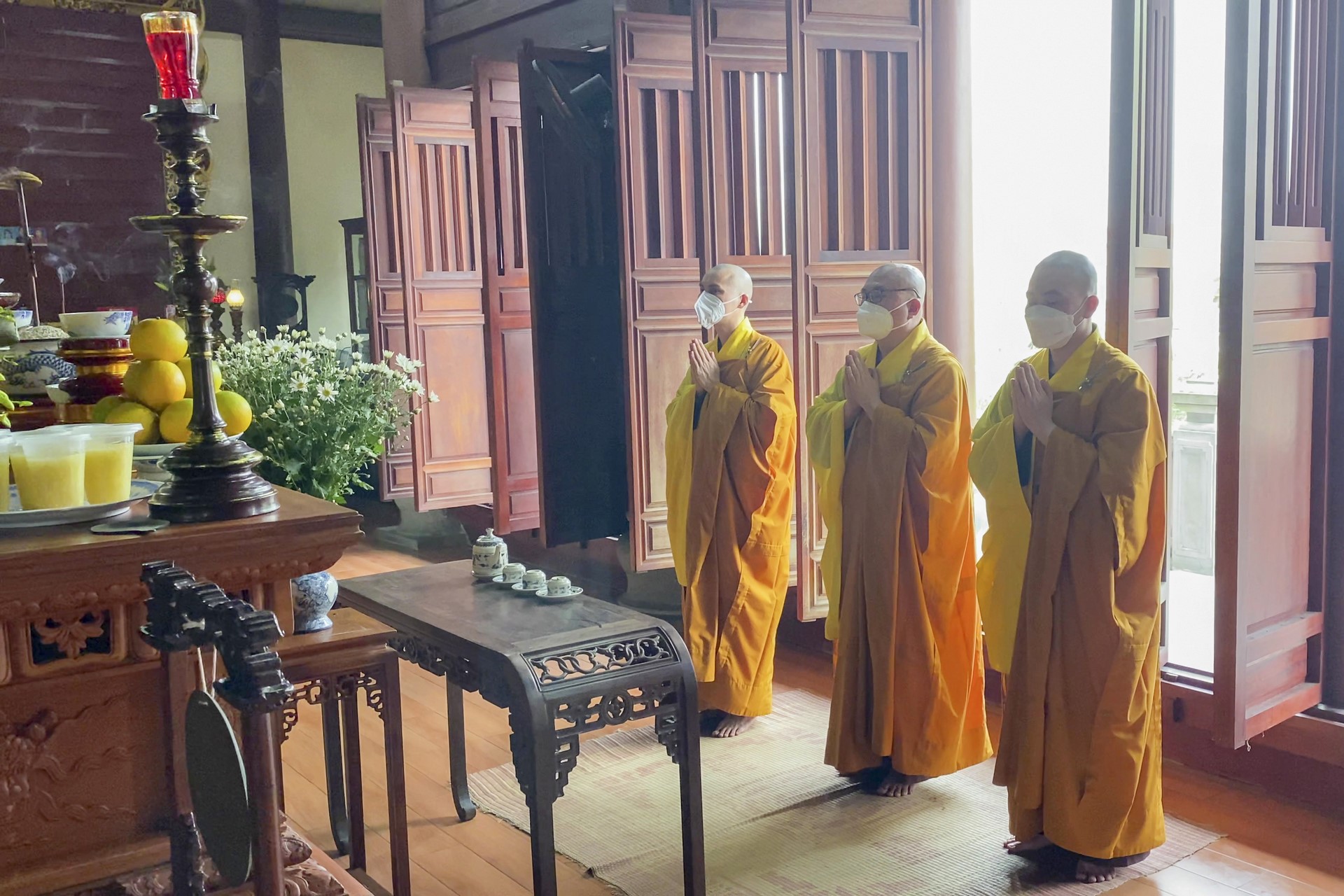 The Patriarch's Death Anniversary at Tay Khanh pagoda , Thai Binh province.