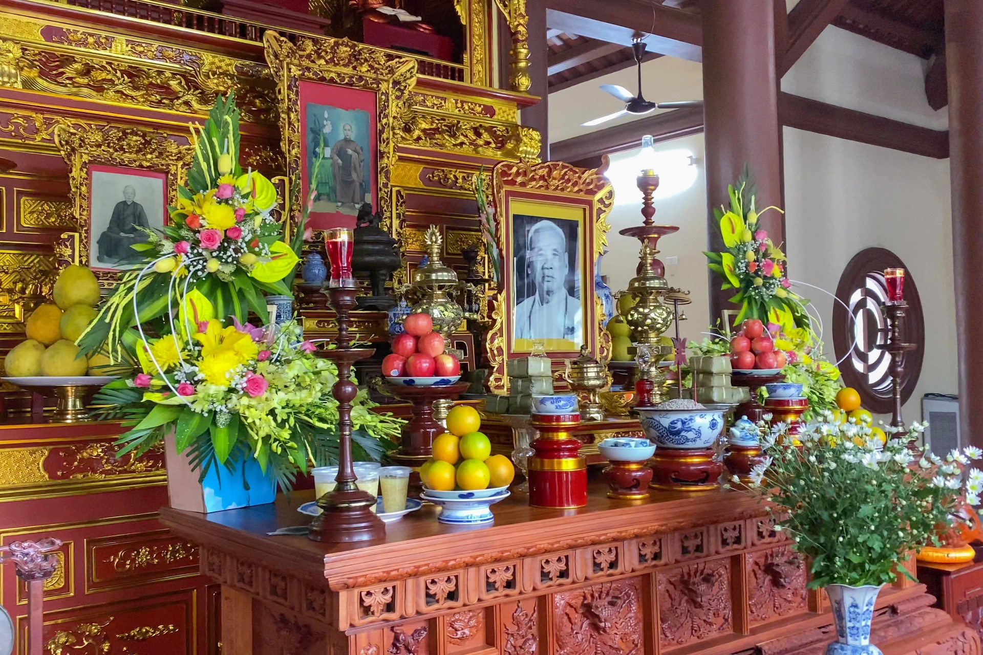 The Patriarch's Death Anniversary at Tay Khanh pagoda , Thai Binh province.