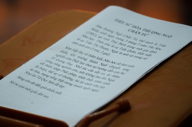 The Patriarch's Death Anniversary at Tan Tay pagoda, Quang Nam province.