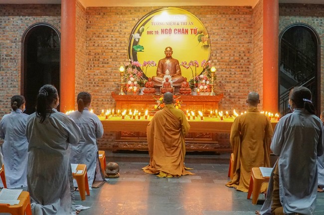 The Patriarch's Death Anniversary at Tan Tay pagoda, Quang Nam province.