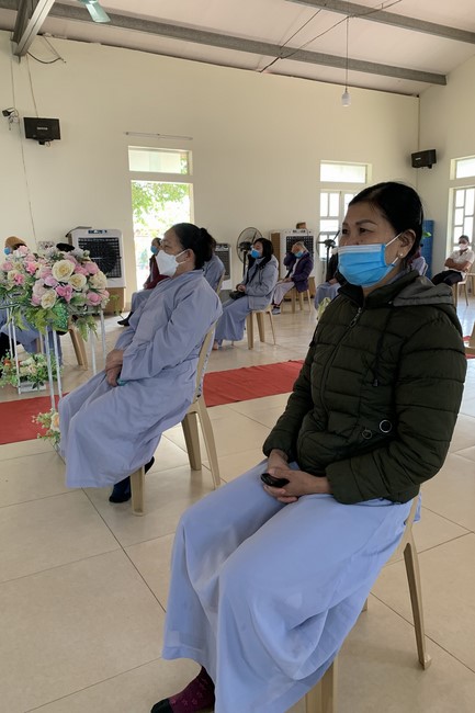 The wedding ceremony in period of the Covid-19 epidemic at Dong Cao Pagoda, Thanh Hoa province