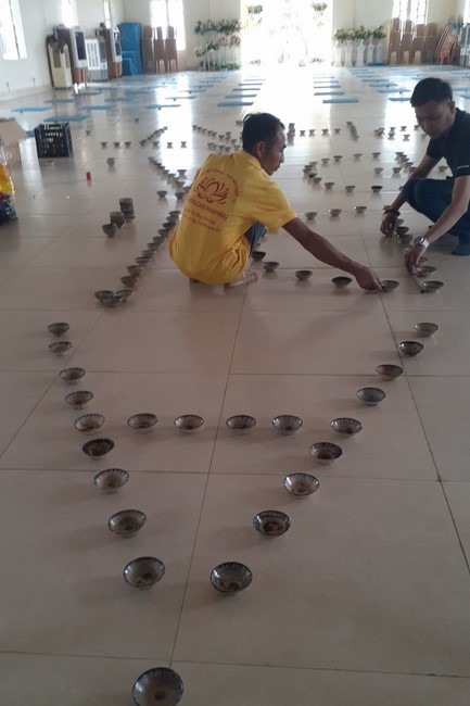 The candle lighting ceremony commemorating Buddha Amitabha at Dong Cao Pagoda - Thanh Hoa in 2021
