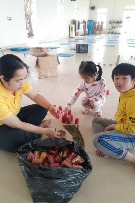 The candle lighting ceremony commemorating Buddha Amitabha at Dong Cao Pagoda - Thanh Hoa in 2021
