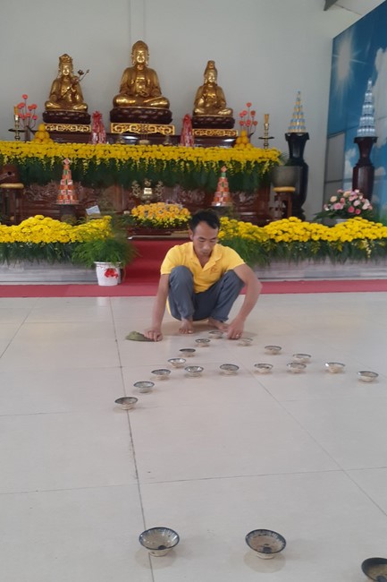 The candle lighting ceremony commemorating Buddha Amitabha at Dong Cao Pagoda - Thanh Hoa in 2021