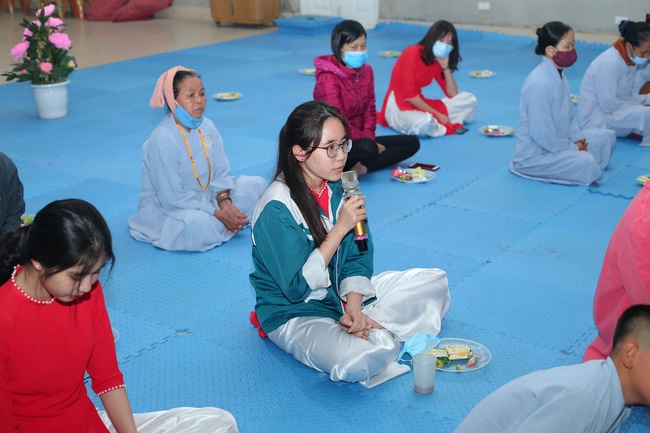 The 3rd gratitude ceremony to the disciples at Dong Cao pagoda.