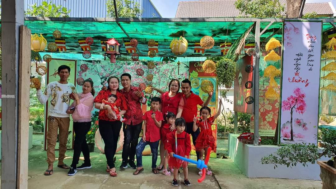 Spring day at Cambodia Hoang Phap pagoda.