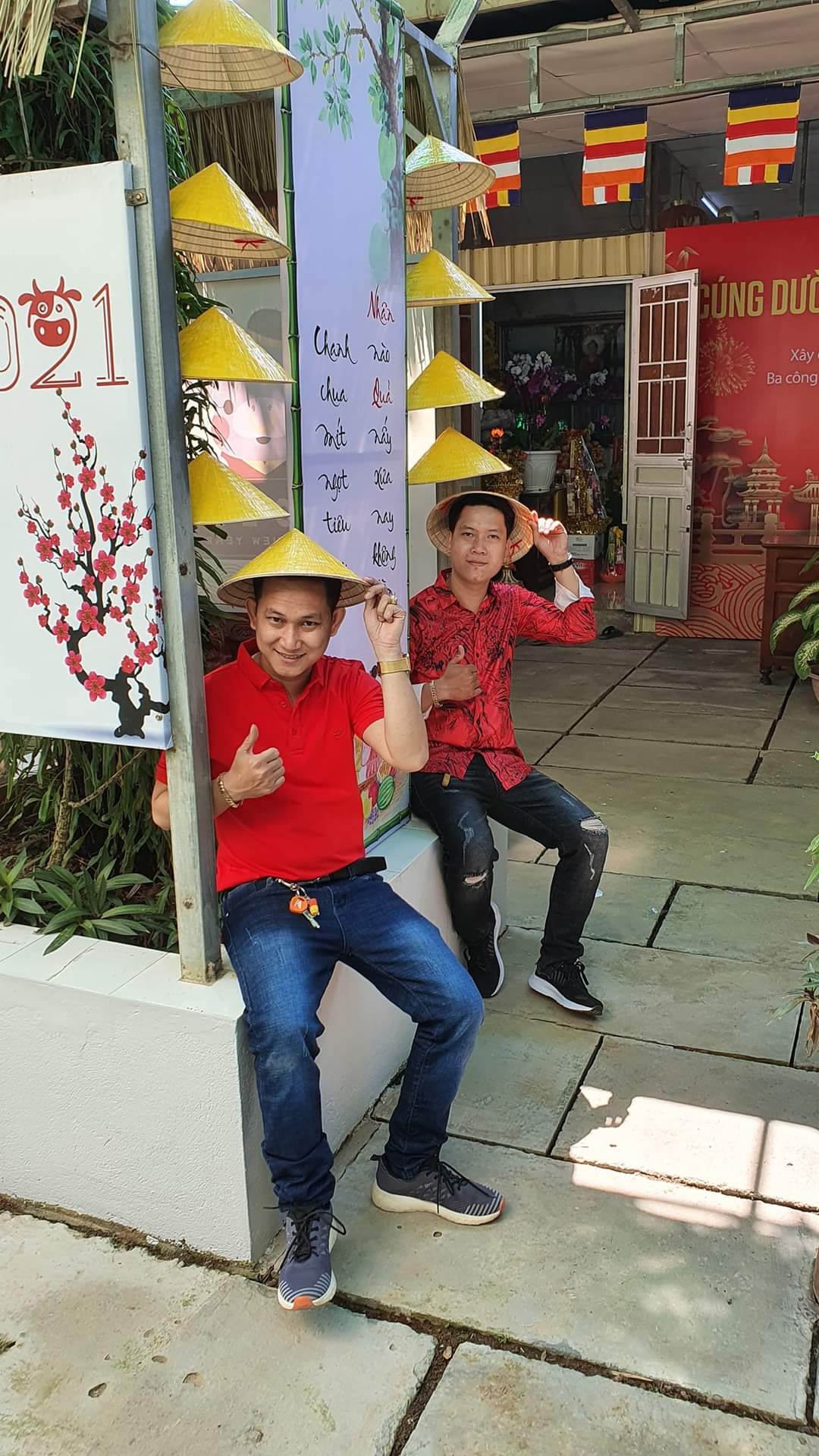 Spring day at Cambodia Hoang Phap pagoda.