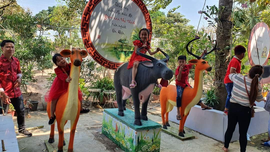 Spring day at Cambodia Hoang Phap pagoda.