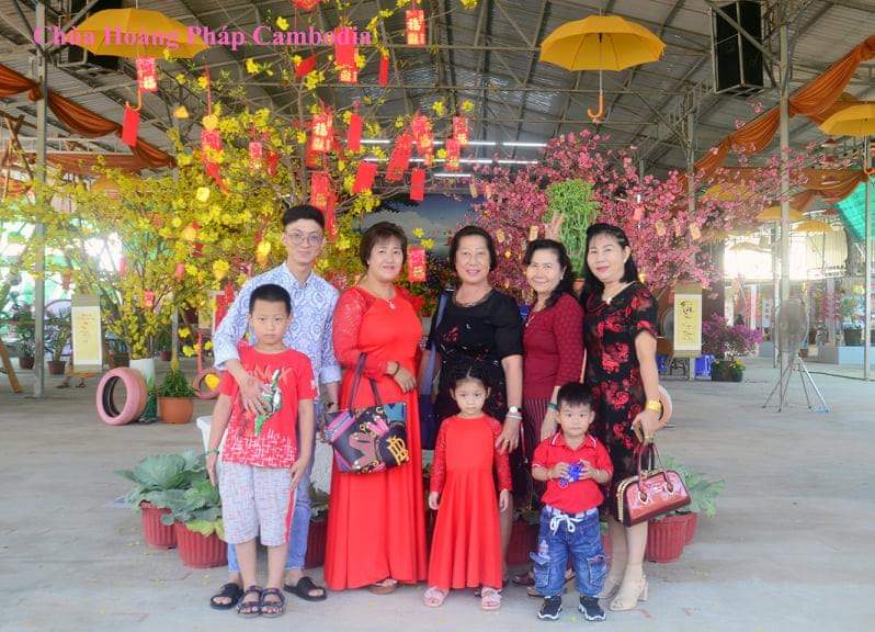 Spring day at Cambodia Hoang Phap pagoda.