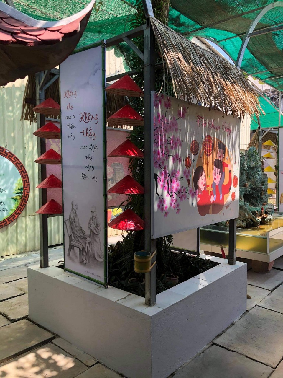 Spring day at Cambodia Hoang Phap pagoda.