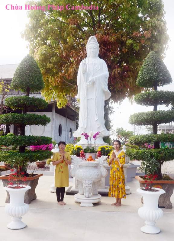 Spring day at Cambodia Hoang Phap pagoda.