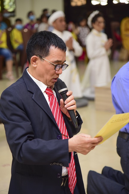 The Wedding Ceremony at the pagoda