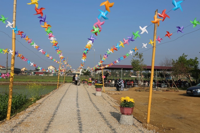 The Ceremony Praying for Peace in the New Year at Dong Cao Pagoda (internality) in Thanh Hoa.