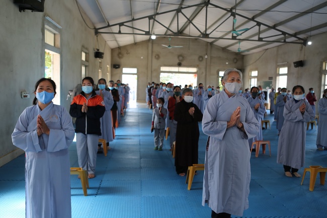 The Ceremony Praying for Peace in the New Year at Dong Cao Pagoda (internality) in Thanh Hoa.