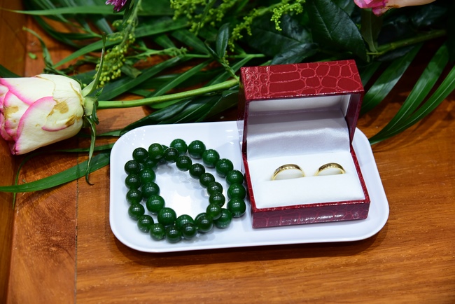 The Wedding Ceremony at the pagoda