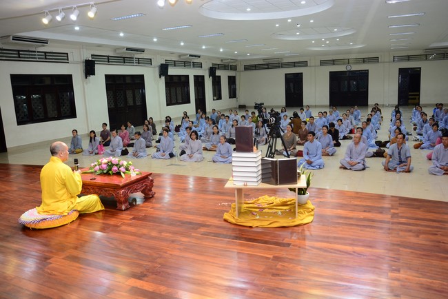 Opening a class approaching Nikāya at Hoang Phap Pagoda