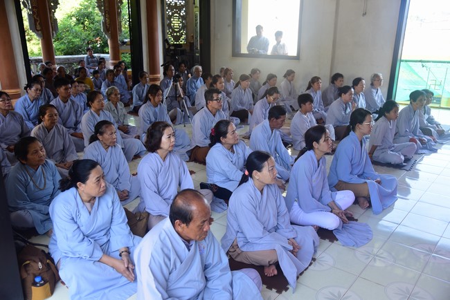 Three-Jewel Refuge Ceremony at  Bao Quang pagoda in Dong Nai