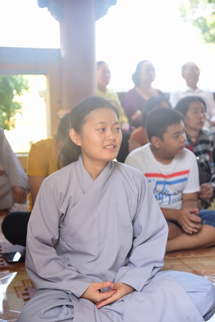 Three-Jewel Refuge Ceremony at  Bao Quang pagoda in Dong Nai