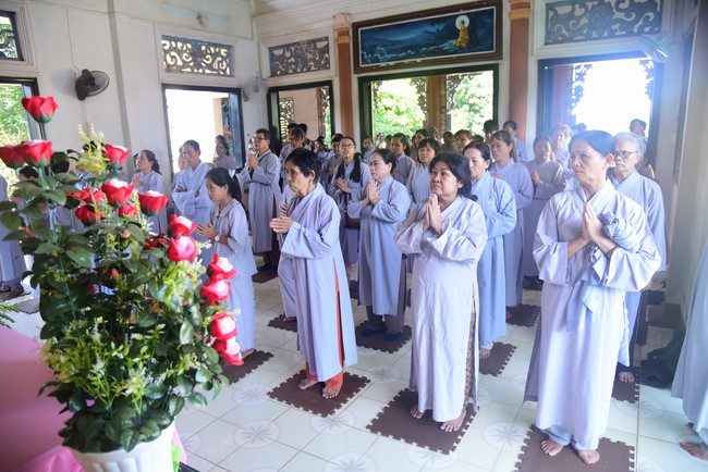 Three-Jewel Refuge Ceremony at  Bao Quang pagoda in Dong Nai