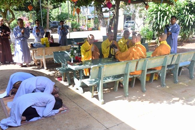 Three-Jewel Refuge Ceremony at  Bao Quang pagoda in Dong Nai