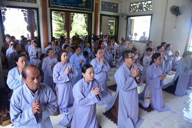 Three-Jewel Refuge Ceremony at  Bao Quang pagoda in Dong Nai
