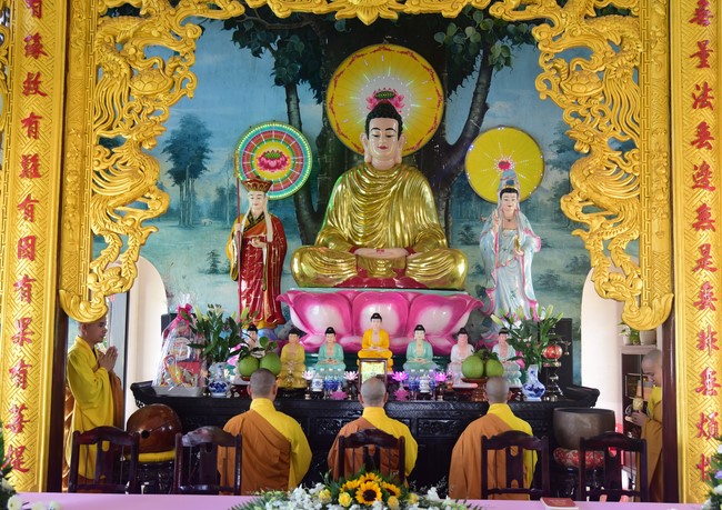 Three-Jewel Refuge Ceremony at  Bao Quang pagoda in Dong Nai