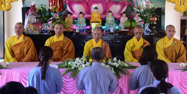 Three-Jewel Refuge Ceremony at  Bao Quang pagoda in Dong Nai