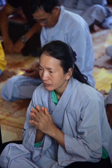 Three-Jewel Refuge Ceremony at  Bao Quang pagoda in Dong Nai